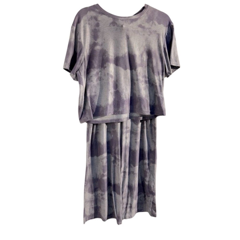 Beyond Yoga Purple Tie-Dye Top & Pants set‎ Sz S